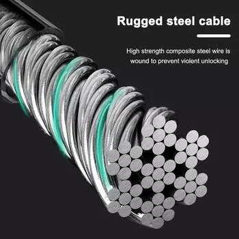 Bike Lock 5 Digit Code Combination Bicycle Lock Bicycle Security Locking Equipment Mtb Anti-Theft Bike Accessories