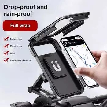 Bike Mobile Phone Holder Support Universal Bicycle GPS 360° Swivel Adjustable waterproof Motorcycle Cellphone Holder чёрный