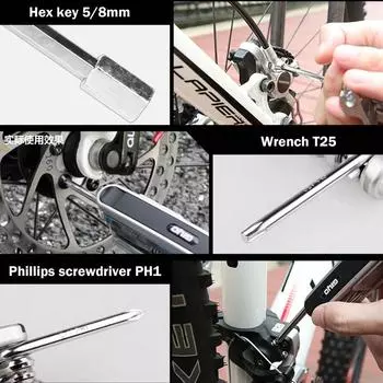 Bike Multi Tools Steel Bike Multi-Function Repair Kits 12PCS Lightweight Bicycle Multi Tools Rustproof Bike Repair Accessories CHINA
