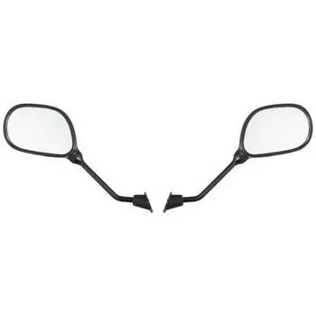 Bike Parts Center Bike Mirror No. 7: 8mm Left and Right Set Yamaha Moped Scooter Oval 6013