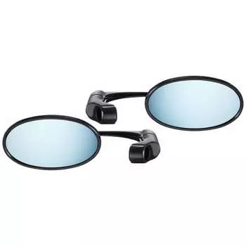 Bike Parts Center Bike Mirror Valen Type Black Mirror Blue Compatible with 10mm8mm 603126