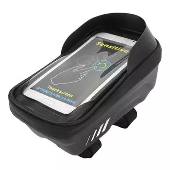 Bike Phone Mount Bag Hard EVA TPU Large Capacity Splash Proof Sensitive Touch Bicycle Phone Top