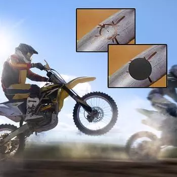 Комплект для ремонта проколов велосипеда, самоклеящаяся заплатка для велосипедной покрышки без клея с металлическими рашпилями, инструменты для ремонта внутренней камеры велосипедного мотора E6I7