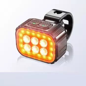 Bike Q6 Light Set Front Rear Led Usb Rechargeable Ip65 Night Road Cycling Safety Rear
