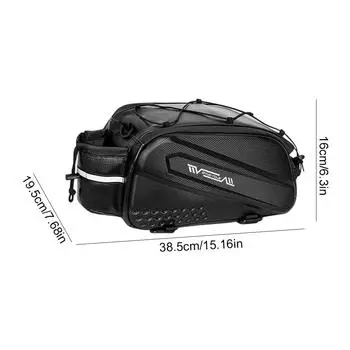Bike Rear Rack Bag Bicycle Trunk Bag Waterproof Bike Rack Bag Hard Shell Bike Pannier Large Capacity for MTB Road Bike