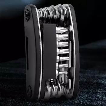 Bike Repair Tool Kits 21 in 1 Bicycle Multitool with Bike Tire Levers Hex Spoke Wrench Folding Metric Repair Tool Set