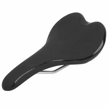 Bike Saddle Seat PU Leather Mountain Bike Seat Bicycle Seat Cushion Saddle Seat for Mountain Bike Road Bike City Bike (Black)