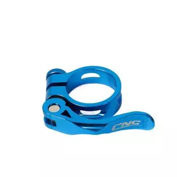Bike Seatpost Clamp Quick Release Clamp Bike Seat Post Clamp Aluminum Seat Tube Bicycle Seat Clamp blue-31.8mm