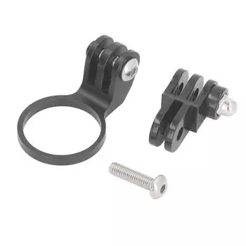 Bike Stem Mount Light Holder Aluminum 28.6mm Polished Angle Adjustable Bicycle Stem Action Camera