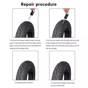 Ремонтные комплекты для бескамерных шин для велосипедов с резиновыми полосками Инструмент для обслуживания шин для ремонта шин Устранение проколов