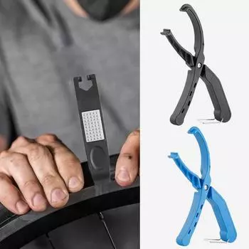 Bike Tyre Removal Clamp Hand Tyre Lever Cycle Rim Hand Tire Pliers Removal Clamp Multi-Purpose Portable Ergonomic Repair Tool синий