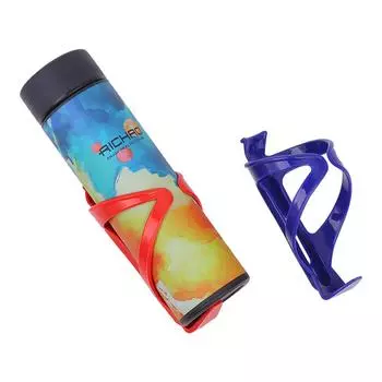 Bike Wear-resistant Plastic High Strength Bicycle Bottle Holder Water Cup Rack bottle cage Stand чёрный