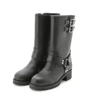 Biker Boots RWGS244511 BLK [Fur Fur]