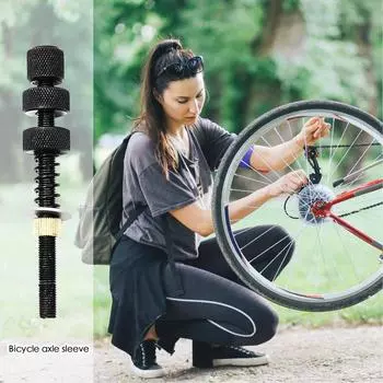 Bikes Axles Multiple Speed Rear Hub Axles Conical Lock Nut Washer Kit Replacement Rear Axles Hollow Shaft Kit Black Hollow Hub чёрный