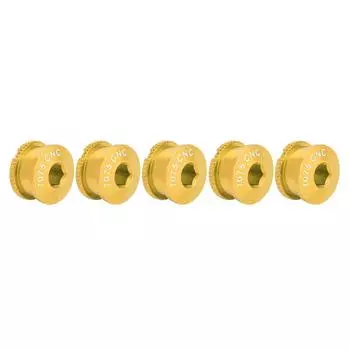 Bikes Road Bicycles Chainwheel Screws Bolts & Nut Parts for Single Dental Plate Gold