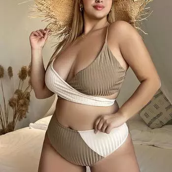 Бикини, сексуальные женские купальники, однотонный купальник с повязкой на спине, бразильский купальник, комплект бикини, пляжная одежда больших размеров L синий