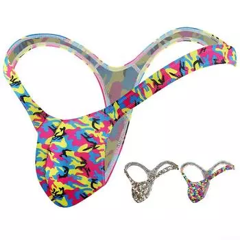 Бикини стринги нижнее белье дышащие трусы нижнее белье мужские