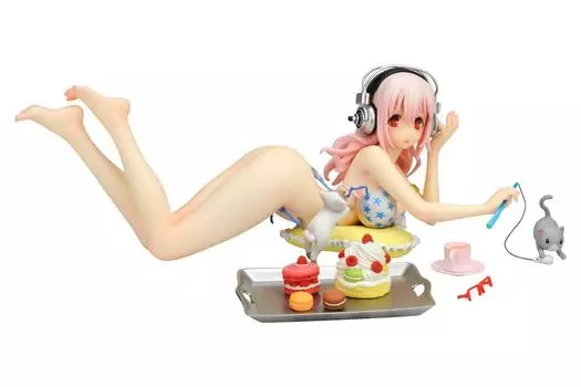 Бикини Super Sonico Sweets окрашено и готово. (ПВХ-изделие)