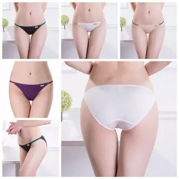 Бикини женские модные трусы с низкой талией стринги хлопковые трусики трусики