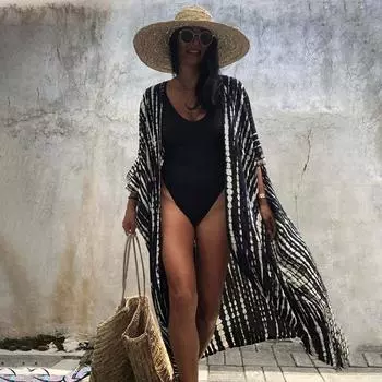 Бикини, женское пляжное кимоно с принтом тай-дай, купальник, накидка, летние платья с поясом и запахом, праздничные купальные костюмы One Size леопардовый