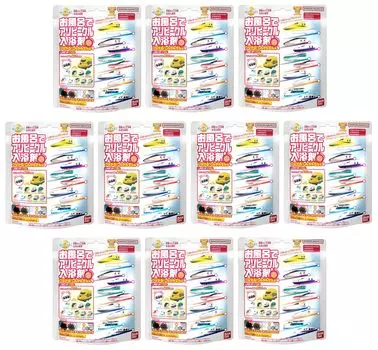 Bikkura Tamago Aso Vehicle Bath Salts Connected Shinkansen Edition 4 x 10 шт. оранжевый