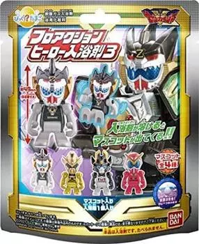 Bikkura Tamago Kikai Sentai Zenkaiger Flo Action Hero Соль для ванн, 3 коробки, 15 упаковок