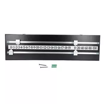 Бильярдная доска для подсчета очков с 2 дорожками, экономящая место, из цельного дерева, универсальная, для домашнего клуба