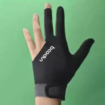 Бильярдные перчатки с 3 пальцами, дышащие перчатки для игры в кий для мужчин и женщин, gray