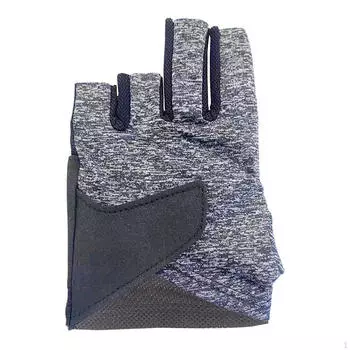Бильярдные перчатки с 5 открытыми пальцами, перчатки для бильярдного кия, нейлоновая сетка для левой руки, мужчины и женщины серый