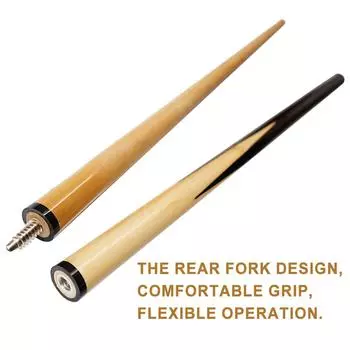 Бильярдный кий Детская/взрослая клюшка для бассейна Белое дерево Дизайн задней вилки 1/2 Сплит Подходит для дома Adult s 145cm