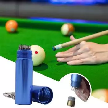 Бильярдный кий, наконечник, инструмент с брелком, компактный размер, портативный многоразовый бильярдный кий, формирователь, аэратор, инструмент красный