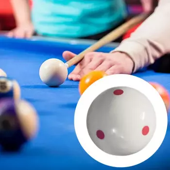 Бильярдный шар с красными точками для занятий спортом и отдыха