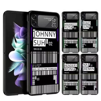 БИЛЕТ НА САМОЛЕТ ПЕРВОГО КЛАССА Чехол для телефона Samsung Z Flip3 Flip4 Flip5 Чехол для Z Flip 3 Flip 5 4 5G Черный Жесткий Складной Чехол Galaxy Z Flip 3