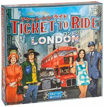 Билет в Лондон на японском языке для любителей хобби 8 лет и настольная игра Ride (2-4 игрока, 10-15 минут, до)