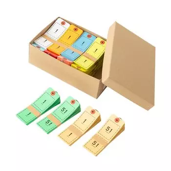 Билеты на новый бумажный плащ Tomoya 1000 штук, цвета x 100 Теги от 1 до 100 (10 кусочков)