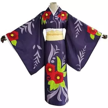 bilibili Аниме Убийца демонов Kimetsu no Yaiba Косплей Костюм Тамаё Униформа Кимоно Хэллоуин Карнавал Вечеринка Одежда Наряд Костюм S