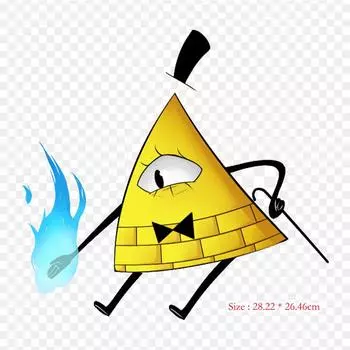 Bill Cipher Grunkle Stan, термопереносная печать, виниловые нашивки, наклейки для одежды, аппликации «сделай сам», моющиеся нашивки