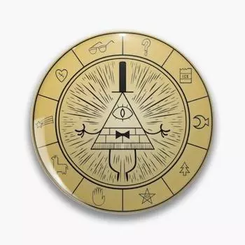 Bill Cipher, персонализируемая мягкая пуговица, булавка, подарок, милый значок, декор, забавная мультяшная шляпа, одежда, модная женская брошь, булавка на лацкан, ювелирные изделия