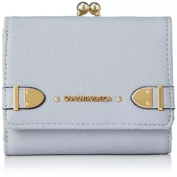 Billfold Belt Metal Folding Wallet Dull Blue [Samantha Vega] Women s