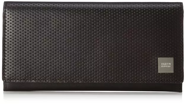 Billfold Flat Metal Dark Brown [Takeokikuchi]