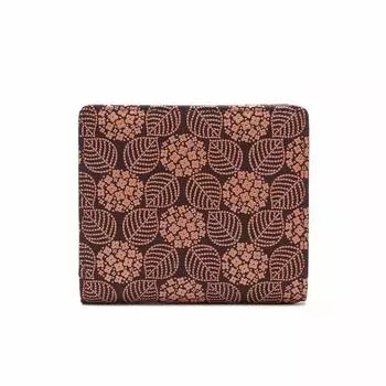 Billfold M Bifold Wallet 2217 x Pink [Inden-ya] [Inden-ya] INDEN-YA Hydrangea/Purple