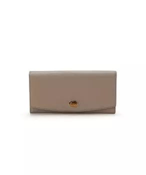 Billfold Mini Embossed Leather Long Wallet Gemdrops Medium Gray [Topkapi] Women s