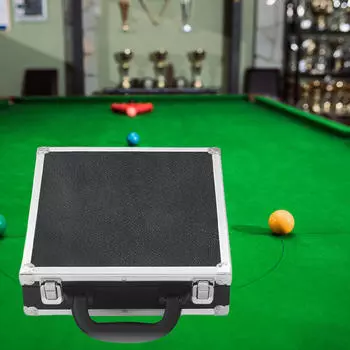 Billiard Ball Storage Carrying Case Organizer with Carry Handle Travel Hard for 25cmx25cmx7.5cm