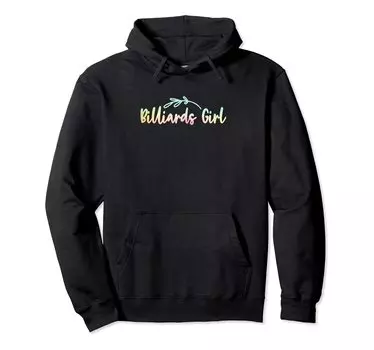 Billiard Girl Pool Billiard Snooker Billiard Cue 8 Ball Chalk Hoodie чёрный