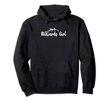 Billiard Girl Pool Billiard Snooker Billiard Cue 8 Ball Chalk Hoodie чёрный