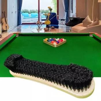 Щетка для чистки бильярдного стола, нейлоновая щетина, щетка для чистки поверхности с гладкой деревянной ручкой, средство для удаления пыли и грязи с бильярдного стола A