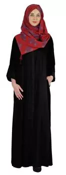 Бимба исламская одежда для женщин длинный молитвенный халат макси с принтом хиджаб вискоза абая передняя кнопка мусульманка 3XL светло-серый