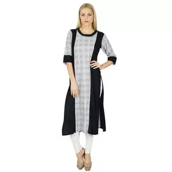 Bimba Women Rayon custom Kurta Ethnic Kurti Топ без рукавов Индийская этническая блузка с 10 розовый