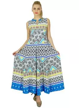 Бимба Женщины Этнические Анаркали на заказ Курти Лонг Flaired Вискоза Курта Индийская Этническая 10 разноцветный