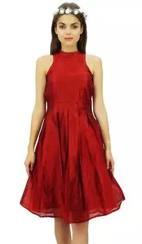 Бимба женское свадебное платье без рукавов плиссированные платья выпускного вечера 14 красный